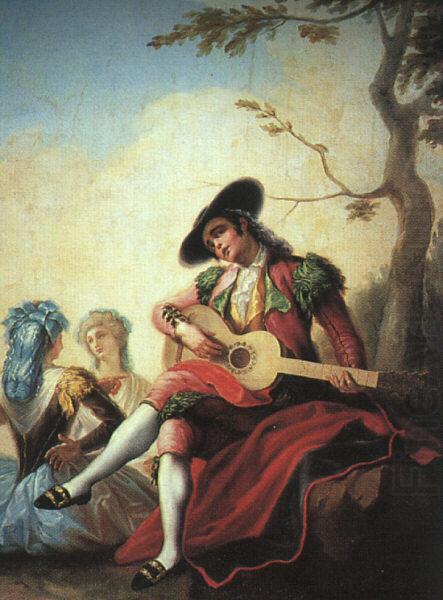 Ramon Bayeu Boy with Guitar china oil painting image